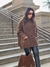 Poncho em tricot mousse - comprar online