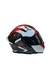 Casco Integral NZI Go Rider Trident Doble Visor Negro Gris Rojo