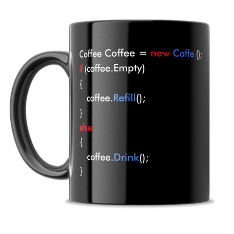 Caneca if Coffee - Preta