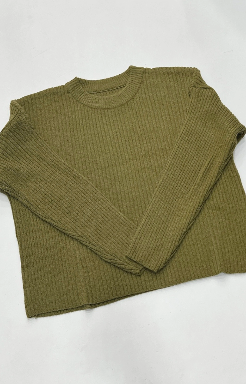 SWEATER VELVET OLIVA