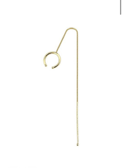 Piercing de encaixe fio banhado a Ouro 18k