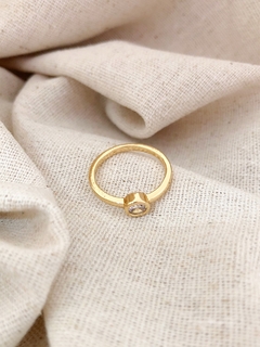 Anel ponto de luz banhado a Ouro 18k - comprar online