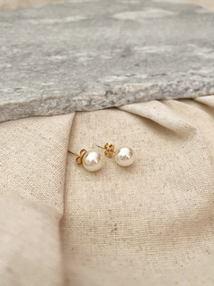 Brinco pérola G banhado a Ouro 18k - comprar online