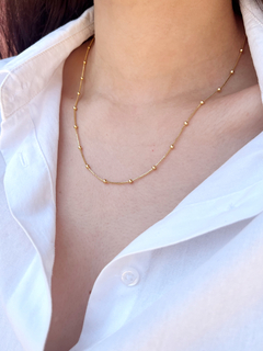 Colar bolinhas banhada a Ouro 18k