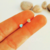 Aro pasante mini corazón enchapado en oro 14k