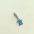 Charm dije tortuguita cristal de plata 925 - tienda online