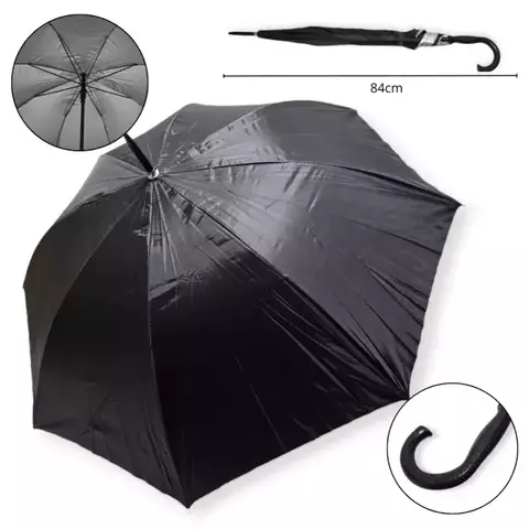 Paragua Largo 8 Varillas Negro - comprar online
