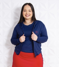 Blusa Manga Longa Azul Marinho - comprar online