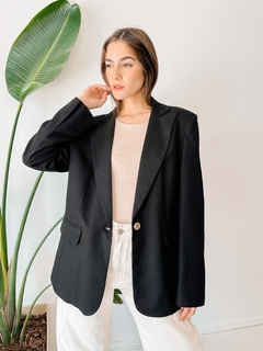 blazer oversize de lino - comprar online