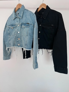 campera de jean desflecada - comprar online