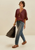 BLUSA SOLTA DECOTE V MANGA CURTA - comprar online