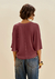 BLUSA SOLTA DECOTE V MANGA CURTA - loja online