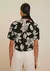 T-Shirt Morena Rosa Decote Redondo Estampada Preto - Harmonia Tudo Bem