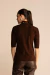 BLUSA DE MALHA MARROM NOBUCK na internet