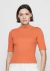 Blusa Canelada Decote Redondo Ajustada