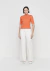 Blusa Canelada Decote Redondo Ajustada - comprar online