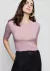 Blusa Ajustada Decote Redondo Canelada - Harmonia Tudo Bem