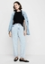 Blusa Ajustada Decote Redondo Canelada - comprar online