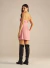 VESTIDO LINHO ROSA POPCORN - SOMMER - loja online
