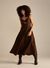 VESTIDO LINHO MARROM NOBUCK - SOMMER - Harmonia Tudo Bem