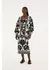 CARDIGAN LONGO TRICOT FLORAL ARABESQUE - comprar online