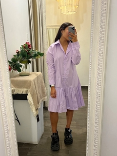Shirt dress lila