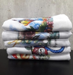 kit pano de copa/prato com 15 unidades tecido com fabricação 100% algodão med. 42x65 na internet