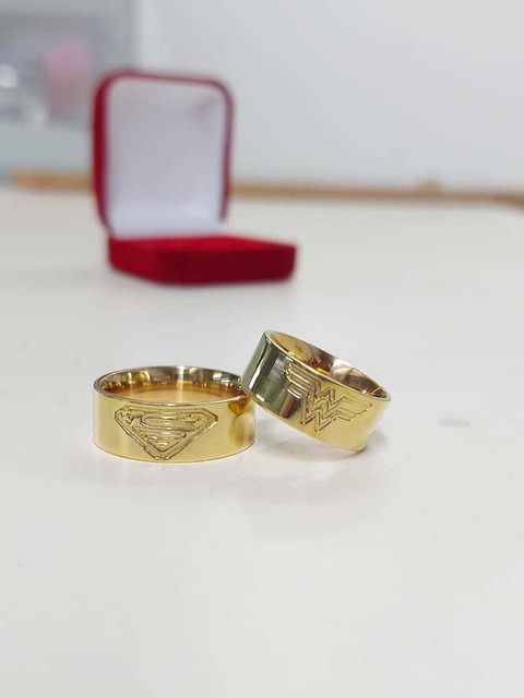 Alianças em Moedas Antigas 8mm Super Heróis