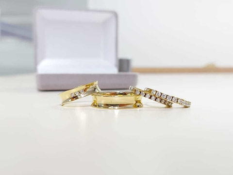 Kit em Moedas Antigas Aliança + Aparadores