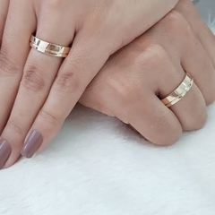 Alianças em Ouro 18k 5mm Retas - comprar online