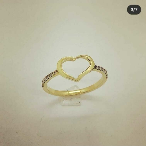 Anel em Moedas Antigas Modelo Heart