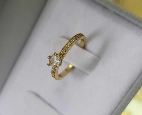 Anei Solitario em Moedas Antigas Cravejado