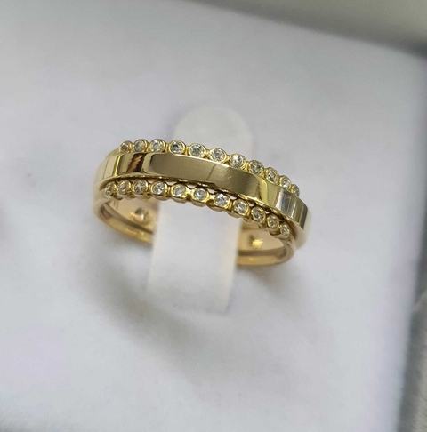 Kit com 2 Aparadores em Moedas Antigas Cravejados