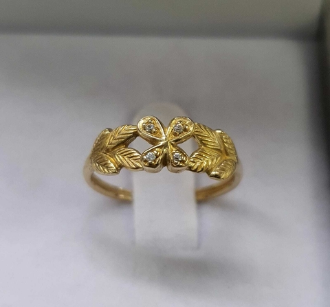 Anel em Moedas Antigas Trevo