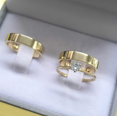 Combo Alianças em Moedas Antigas + Solitario 6 Garras - comprar online