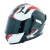 Casco NZI Go Rider Integral Steam Duo Trident Black & Grey & Red + cubre puntera - comprar online