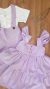Vestido Isabela - Linho Lavanda - comprar online