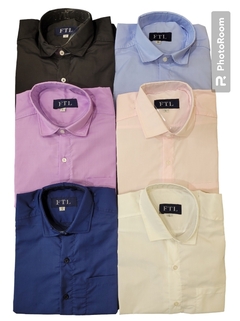 Camisa Clásica (cuello italiano) Lisa Unisex - comprar online