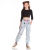 Calça jogger jeans com patchs