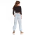 Calça jogger jeans com patchs - Loja Parda