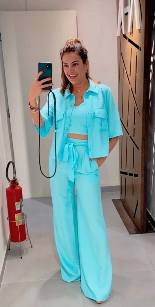 Calça Pantalona Blue