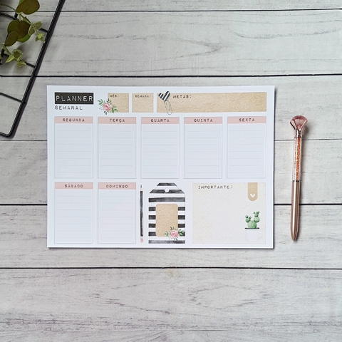 Planner semanal A4