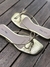 Rasteirinha Tiffany Dourada - Nada Baixo Shoes