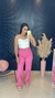 CALÇA JEANS WIDE LEG - ROSA - loja online