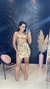 VESTIDO PEDRARIA ESPELHOS - DOURADO - comprar online