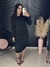 Vestido midi manga longa drapeado - Meraki Store