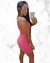 VESTIDO CURTO RECORTES - ROSA - loja online