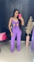 CONJUNTO PANTALONA E TOP ALCINHA NO LINHO