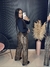 Calça couro resinada animal print - Meraki Store