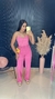 CALÇA JEANS WIDE LEG - ROSA